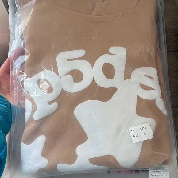 Sp5der Hoodie sand beluga